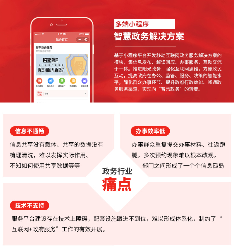 小程序, 政务民生, 政务小程序, 微信智慧政务, 微信政务系统